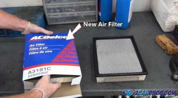 как поменять воздушный фильтр на шевроле круз